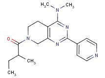 N,N-dimethyl-7-(2-methylbutanoyl)-2-pyridin-4-yl-5,6,7,8-tetrahydropyrido[3,4-d]pyrimidin-4-amine