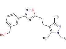 (3-{5-[2-(1,3,5-trimethyl-1H-pyrazol-4-yl)ethyl]-1,2,4-oxadiazol-3-yl}phenyl)methanol
