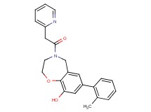 7-(2-methylphenyl)-4-(pyridin-2-ylacetyl)-2,3,4,5-tetrahydro-1,4-benzoxazepin-9-ol