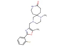 4-{[2-(2-fluorophenyl)-5-methyl-1,3-oxazol-4-yl]methyl}-1-methyl-1,4,9-triazaspiro[5.6]dodecan-10-one