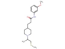 N-(3-methoxyphenyl)-3-{1-[1-methyl-2-(methylthio)ethyl]-4-piperidinyl}propanamide