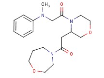 N-methyl-N-(2-{3-[2-(1,4-oxazepan-4-yl)-2-oxoethyl]-4-morpholinyl}-2-oxoethyl)aniline