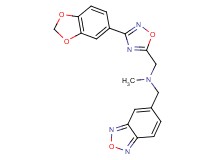 1-[3-(1,3-benzodioxol-5-yl)-1,2,4-oxadiazol-5-yl]-N-(2,1,3-benzoxadiazol-5-ylmethyl)-N-methylmethanamine