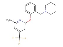 2-methyl-6-[2-(piperidin-1-ylmethyl)phenoxy]-4-(trifluoromethyl)pyridine