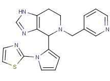 5-(pyridin-3-ylmethyl)-4-[1-(1,3-thiazol-2-yl)-1H-pyrrol-2-yl]-4,5,6,7-tetrahydro-1H-imidazo[4,5-c]pyridine