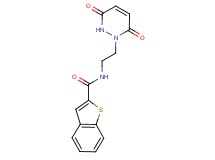 N-[2-(3,6-dioxo-3,6-dihydropyridazin-1(2H)-yl)ethyl]-1-benzothiophene-2-carboxamide
