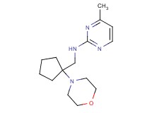 4-methyl-N-[(1-morpholin-4-ylcyclopentyl)methyl]pyrimidin-2-amine