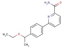 6-[4-(1-ethoxyethyl)phenyl]pyridine-2-carboxamide
