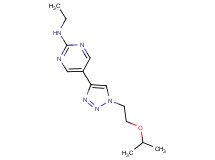 N-ethyl-5-[1-(2-isopropoxyethyl)-1H-1,2,3-triazol-4-yl]pyrimidin-2-amine