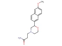 3-[2-(6-methoxy-2-naphthyl)morpholin-4-yl]propanamide