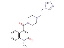 1-methyl-4-({4-[2-(1H-1,2,4-triazol-1-yl)ethyl]-1-piperazinyl}carbonyl)-2(1H)-quinolinone