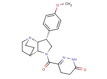 6-{[(3R*,3aR*,7aR*)-3-(4-methoxyphenyl)hexahydro-4,7-ethanopyrrolo[3,2-b]pyridin-1(2H)-yl]carbonyl}-4,5-dihydropyridazin-3(2H)-one