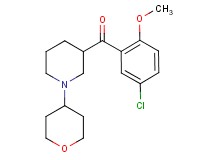 (5-chloro-2-methoxyphenyl)[1-(tetrahydro-2H-pyran-4-yl)-3-piperidinyl]methanone