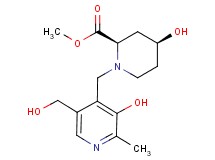 methyl (2R*,4S*)-4-hydroxy-1-{[3-hydroxy-5-(hydroxymethyl)-2-methylpyridin-4-yl]methyl}piperidine-2-carboxylate