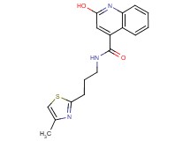2-hydroxy-N-[3-(4-methyl-1,3-thiazol-2-yl)propyl]-4-quinolinecarboxamide