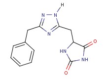 5-[(3-benzyl-1H-1,2,4-triazol-5-yl)methyl]imidazolidine-2,4-dione