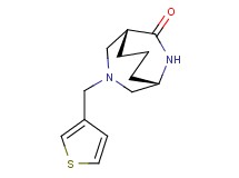 (1S*,5R*)-3-(3-thienylmethyl)-3,9-diazabicyclo[3.3.2]decan-10-one