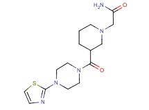 2-(3-{[4-(1,3-thiazol-2-yl)-1-piperazinyl]carbonyl}-1-piperidinyl)acetamide