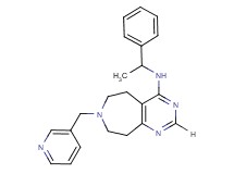 N-(1-phenylethyl)-7-(pyridin-3-ylmethyl)-6,7,8,9-tetrahydro-5H-pyrimido[4,5-d]azepin-4-amine