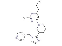 2-methyl-4-propyl-6-{3-[1-(pyridin-4-ylmethyl)-1H-imidazol-2-yl]piperidin-1-yl}pyrimidine