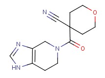 4-(1,4,6,7-tetrahydro-5H-imidazo[4,5-c]pyridin-5-ylcarbonyl)tetrahydro-2H-pyran-4-carbonitrile