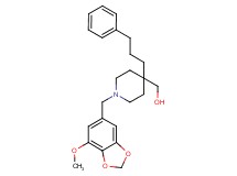 [1-[(7-methoxy-1,3-benzodioxol-5-yl)methyl]-4-(3-phenylpropyl)-4-piperidinyl]methanol