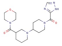 3-(morpholin-4-ylcarbonyl)-1'-(1H-1,2,4-triazol-5-ylcarbonyl)-1,4'-bipiperidine