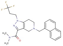 N,N-dimethyl-5-(1-naphthylmethyl)-1-(3,3,3-trifluoropropyl)-4,5,6,7-tetrahydro-1H-pyrazolo[4,3-c]pyridine-3-carboxamide