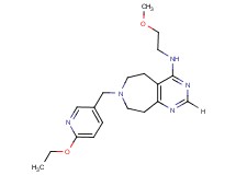 7-[(6-ethoxypyridin-3-yl)methyl]-N-(2-methoxyethyl)-6,7,8,9-tetrahydro-5H-pyrimido[4,5-d]azepin-4-amine