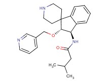 3-methyl-N-[(2R*,3R*)-2-(3-pyridinylmethoxy)-2,3-dihydrospiro[indene-1,4'-piperidin]-3-yl]butanamide
