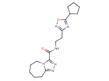 N-[2-(5-cyclopentyl-1,2,4-oxadiazol-3-yl)ethyl]-6,7,8,9-tetrahydro-5H-[1,2,4]triazolo[4,3-a]azepine-3-carboxamide