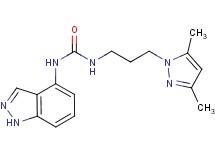 N-[3-(3,5-dimethyl-1H-pyrazol-1-yl)propyl]-N'-1H-indazol-4-ylurea