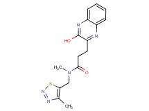 3-(3-hydroxy-2-quinoxalinyl)-N-methyl-N-[(4-methyl-1,2,3-thiadiazol-5-yl)methyl]propanamide