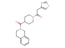 2-{[1-(1,3-thiazol-4-ylacetyl)piperidin-4-yl]carbonyl}-1,2,3,4-tetrahydroisoquinoline