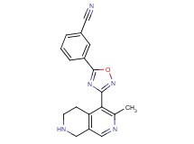3-[3-(3-methyl-5,6,7,8-tetrahydro-2,7-naphthyridin-4-yl)-1,2,4-oxadiazol-5-yl]benzonitrile hydrochloride