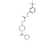 3-[1-(tetrahydro-3-furanylcarbonyl)-4-piperidinyl]-N-[3-(trifluoromethyl)benzyl]propanamide
