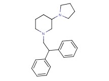 1-(2,2-diphenylethyl)-3-(1-pyrrolidinyl)piperidine