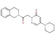 2-[2-(3,4-dihydroisoquinolin-2(1H)-yl)-2-oxoethyl]-5-piperidin-1-ylpyridazin-3(2H)-one