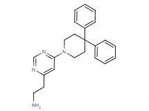 2-[6-(4,4-diphenylpiperidin-1-yl)pyrimidin-4-yl]ethanamine