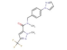 N,1-dimethyl-N-[4-(1H-pyrazol-1-yl)benzyl]-3-(trifluoromethyl)-1H-pyrazole-5-carboxamide