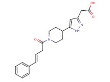 (5-{1-[(3E)-4-phenylbut-3-enoyl]piperidin-4-yl}-1H-pyrazol-3-yl)acetic acid