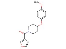 1-(3-furoyl)-4-(4-methoxyphenoxy)piperidine