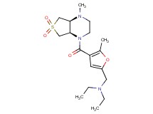 N-ethyl-N-[(5-methyl-4-{[(4aS*,7aR*)-4-methyl-6,6-dioxidohexahydrothieno[3,4-b]pyrazin-1(2H)-yl]carbonyl}-2-furyl)methyl]ethanamine