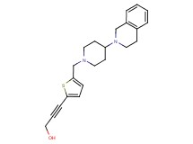 3-(5-{[4-(3,4-dihydroisoquinolin-2(1H)-yl)piperidin-1-yl]methyl}-2-thienyl)prop-2-yn-1-ol