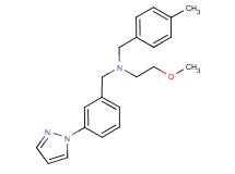 (2-methoxyethyl)(4-methylbenzyl)[3-(1H-pyrazol-1-yl)benzyl]amine