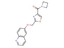 6-{[4-(azetidin-1-ylcarbonyl)-1,3-oxazol-2-yl]methoxy}quinoline