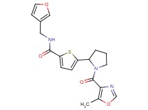 N-(3-furylmethyl)-5-{1-[(5-methyl-1,3-oxazol-4-yl)carbonyl]-2-pyrrolidinyl}-2-thiophenecarboxamide
