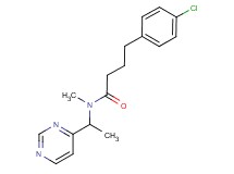 4-(4-chlorophenyl)-N-methyl-N-[1-(4-pyrimidinyl)ethyl]butanamide