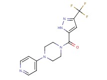 1-pyridin-4-yl-4-{[3-(trifluoromethyl)-1H-pyrazol-5-yl]carbonyl}piperazine
