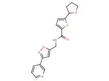 N-[(3-pyridin-3-ylisoxazol-5-yl)methyl]-5-(tetrahydrofuran-2-yl)thiophene-2-carboxamide